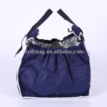 Foldable Insulated Non Woven Grab Bag Grocery Bag Shopping Cart Trolley Tote Bag